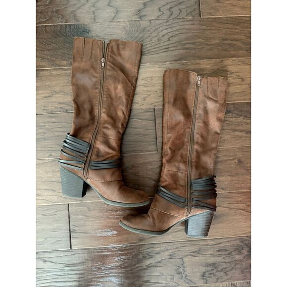 Fergalicious Women's Lexis Western Boots in brown size 8 - Picture 2 of 7